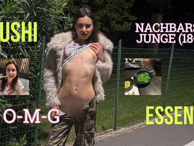 Vorschau aus Domina: INTIME NACHT! SUSHI-ESSEN mit NACHBARSJUNGEN (18+)! PRIVAT & INTIM – zu 100 % zu VERSAUT!